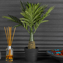 (Feather Leaf, 1) Artificial Palm Tree Plant Home Office Decoration