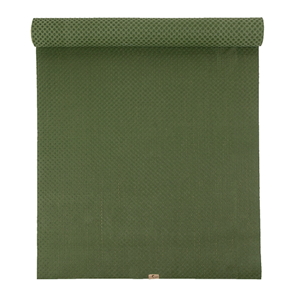 (Green) The Original ecoYoga Natural Eco Exercise Fitness Gym Yoga Mat - Travel 2mm