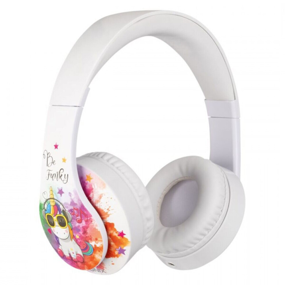 Konix Uni-K Unicorn Gaming Headset - Be Funky - Girls Headphones White 3328170280891