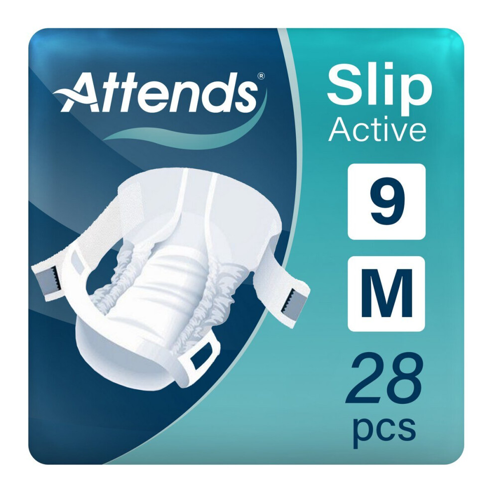 Attends Slip Active 9 Medium (2100ml) 28 Pack Incontinence Protection