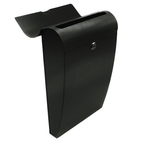 Wall Mounted Post Box in Black | M&W 1