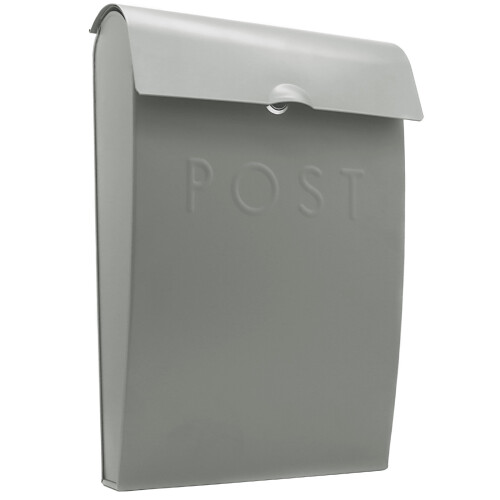 Wall Mounted Post Box in Grey | M&W New