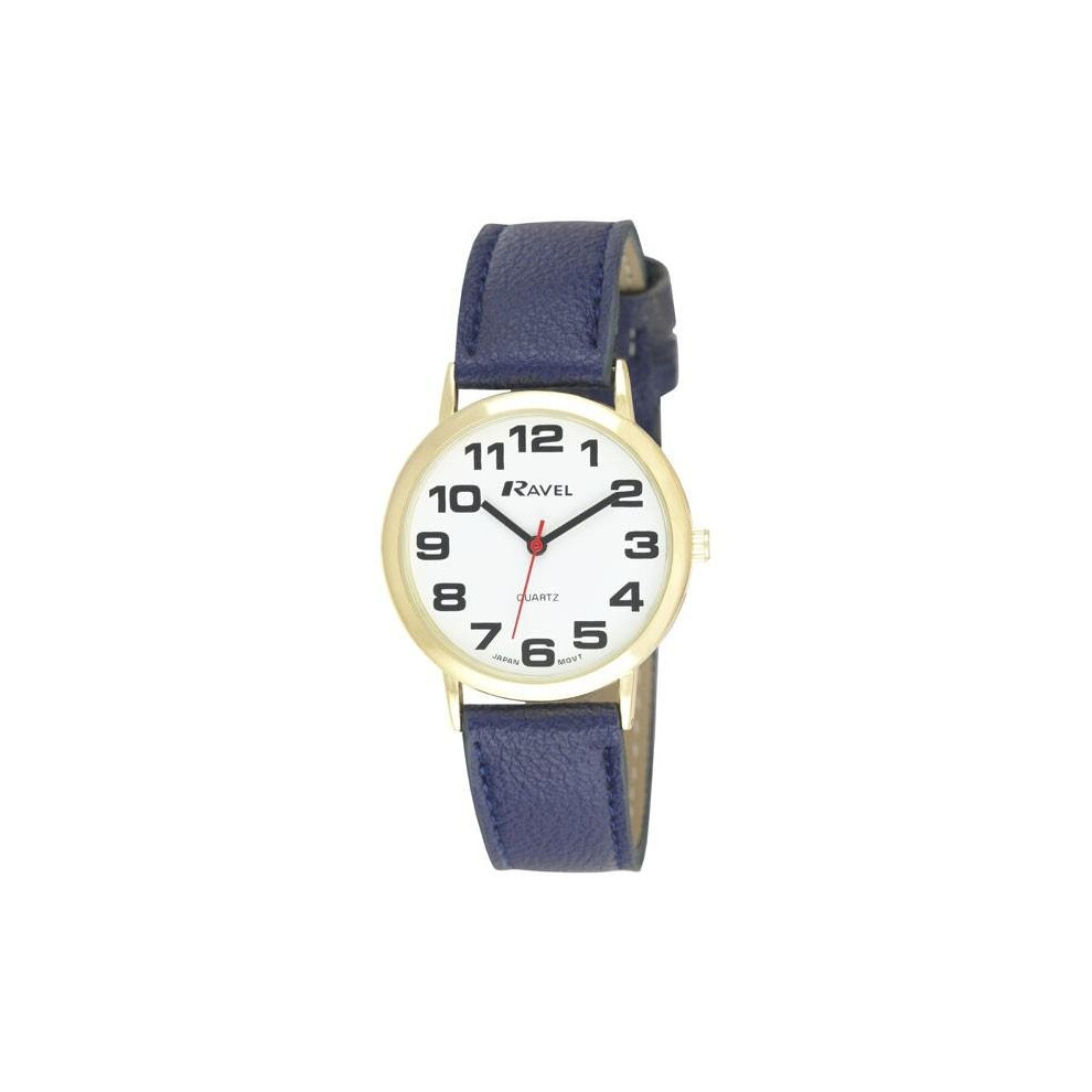 Ravel Unisex Large Classic Strap Watch Blue R0105.26.1a Multicoloured
