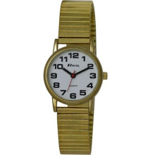 Ravel Ladies Watch Gilt Expander Strap R0208.01.2s