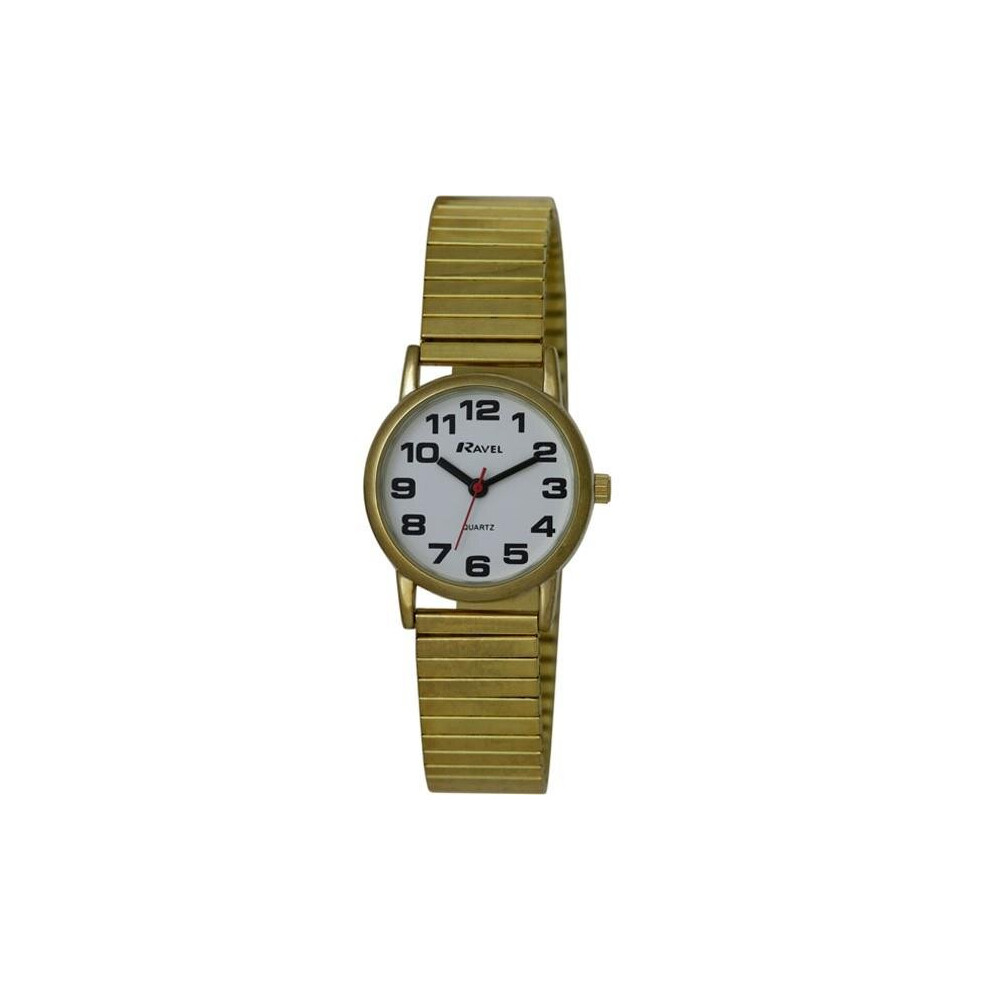 Ravel Ladies Watch Gilt Expander Strap R0208.01.2s