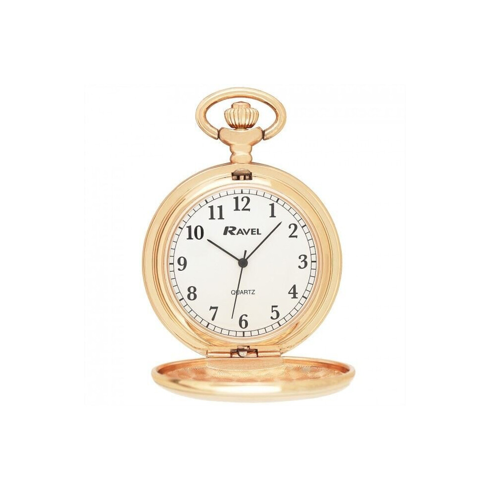 R1001.44 RAVEL Plain Pocket Watch Rose Gold