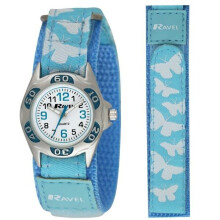Ravel Girls Velcro Butterfly Watch Blue R1507.52