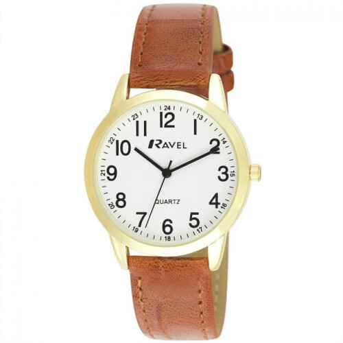 Ravel Men's Classic Leather Strap Watch R0132.25.1 on OnBuy