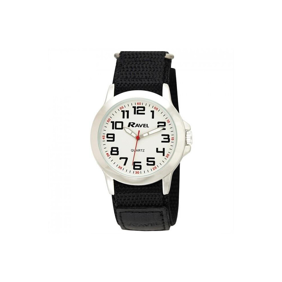 Ravel Men Sports Case Arabic Dial Hook And Loop Strap Watch R1601.65.12 Multicoloured