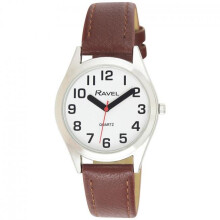 Ravel Gents Classic Strap Watch Brown / Silver R0125.05.1