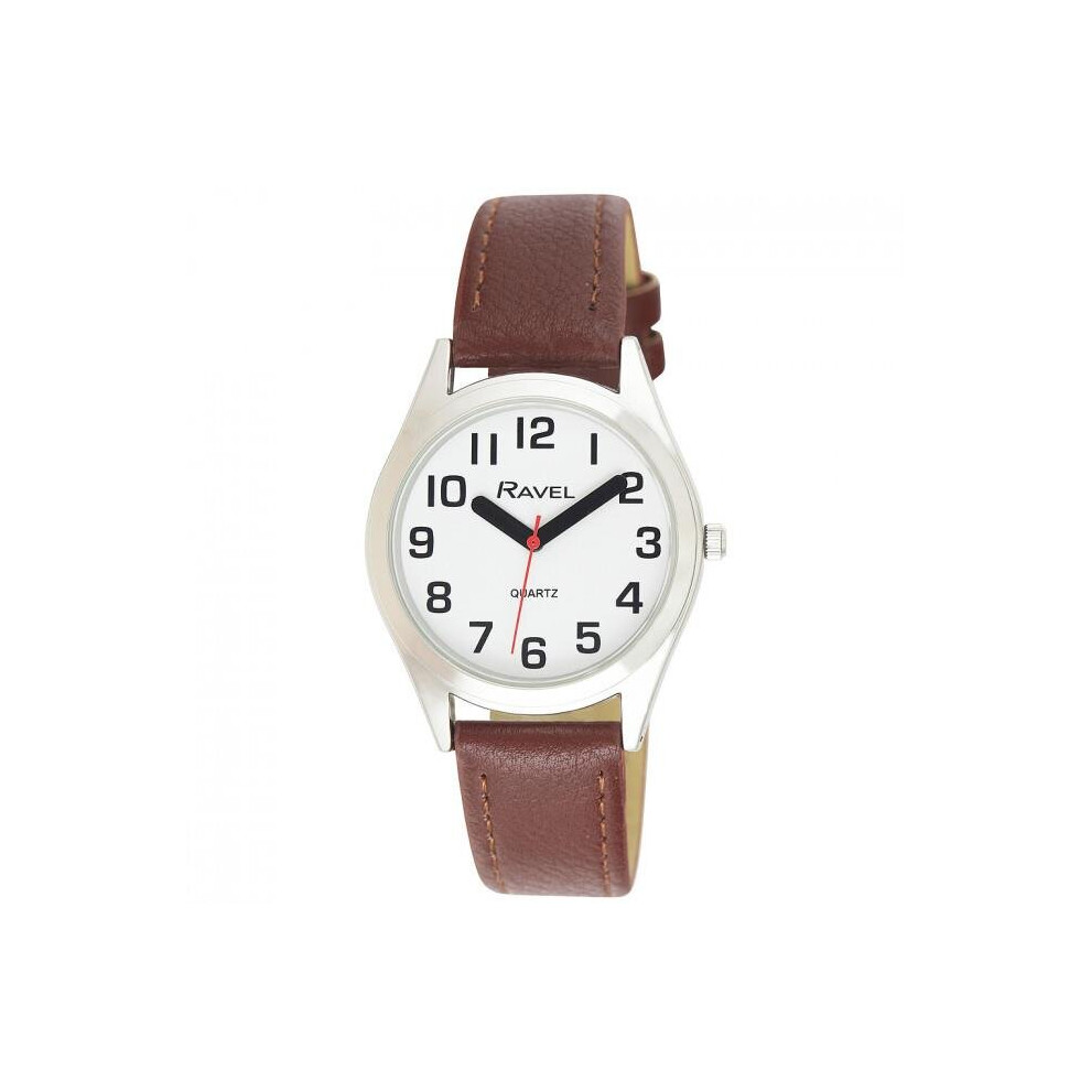 Ravel Gents Classic Strap Watch Brown / Silver R0125.05.1 Multicoloured