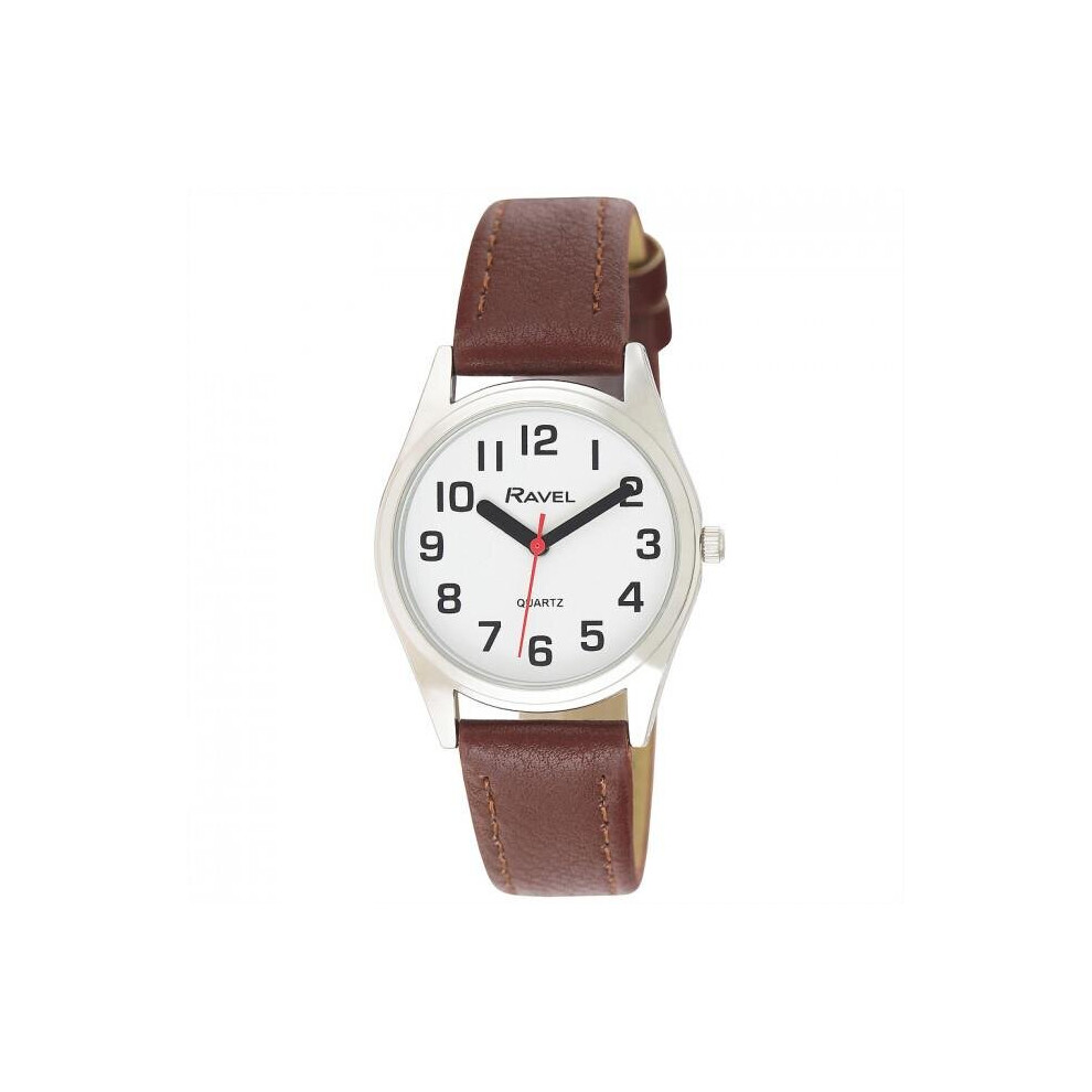 Ravel Ladies Classic Strap Watch Brown / Silver R0125.05.2