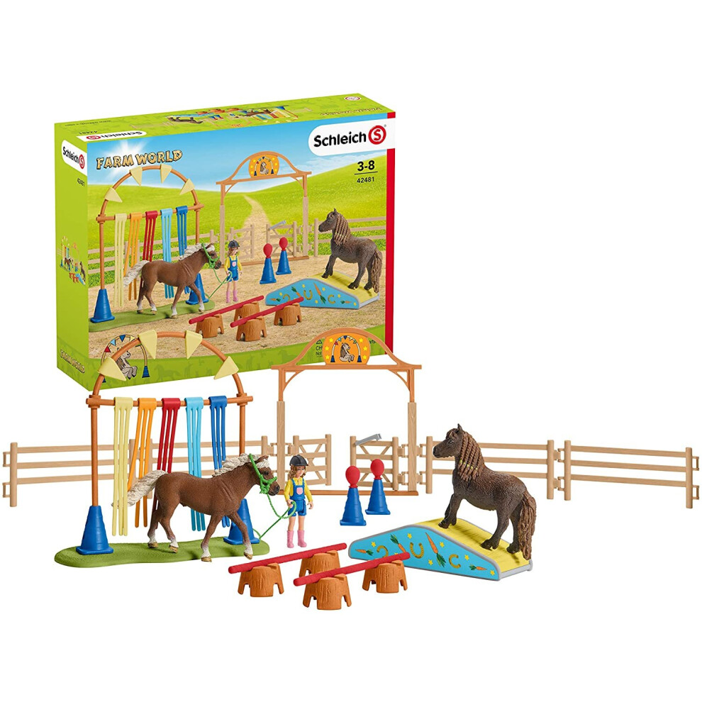 Schleich Farm World Pony Agility Training Playset