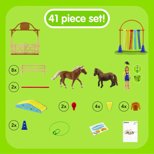 Schleich Schleich Farm World Pony Agility Training Playset 1