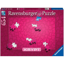 Ravensburger Krypt Pink 654 Brikker Puslespil til Voksne - 16564 - Hver Brik er Unik, Softclick Teknologi