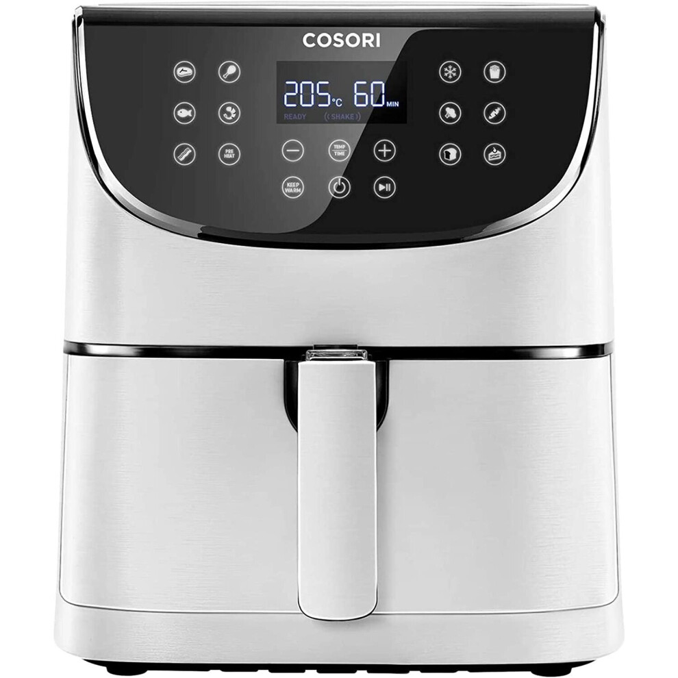 (White) COSORI Air Fryer with 100 Recipes Cookbook,1700W Max XL 5.5 L Digital Touchscreen Air Fryers