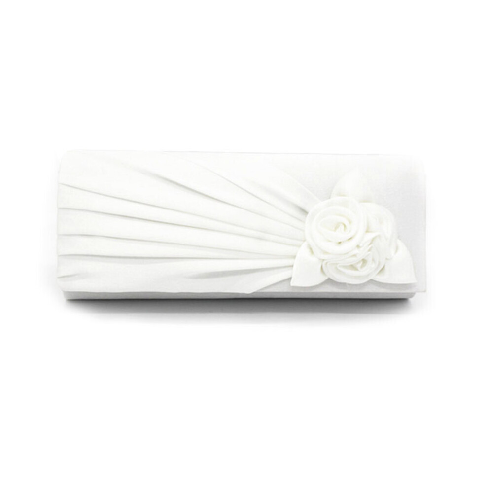 (white ) Prom Evening Wedding Party Handbag Clutch Bag