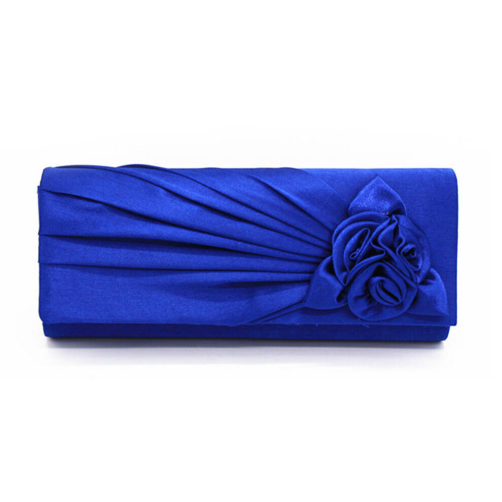 (Royal blue) Prom Evening Wedding Party Handbag Clutch Bag