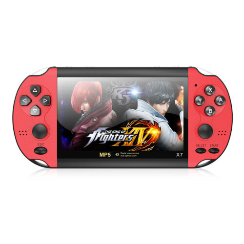 Handheld PSP  X7 Game Console Player Portable 4.3 inch Red