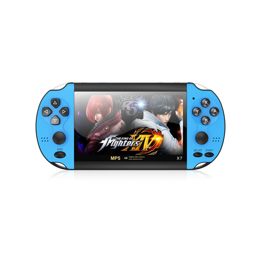 Handheld PSP  X7 Game Console Player Portable 4.3 inch Blue