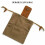 (Brown) Canvas Foraging Pouch Foldable for Hiking Camping 8