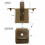 (Brown) Canvas Foraging Pouch Foldable for Hiking Camping 9