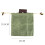 (Black) Canvas Foraging Pouch Foldable for Hiking Camping 7