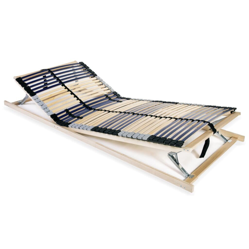 vidaXL Slatted Bed Base With 42 Slats 7 Zones 70x200cm Furniture Frame