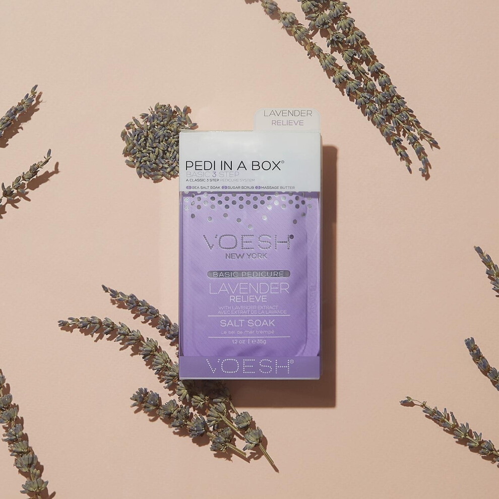 Voesh New York Lavender (Lavender) Voesh 3Step Pedi In A Box