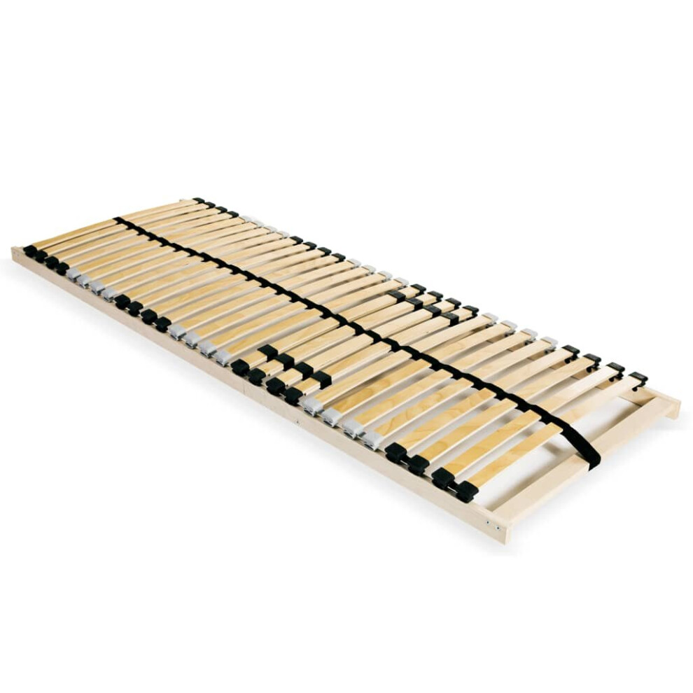 Vidaxl Slatted Bed Base With 28 Slats 7 Zones 90X200cm Frame Home Bedroom