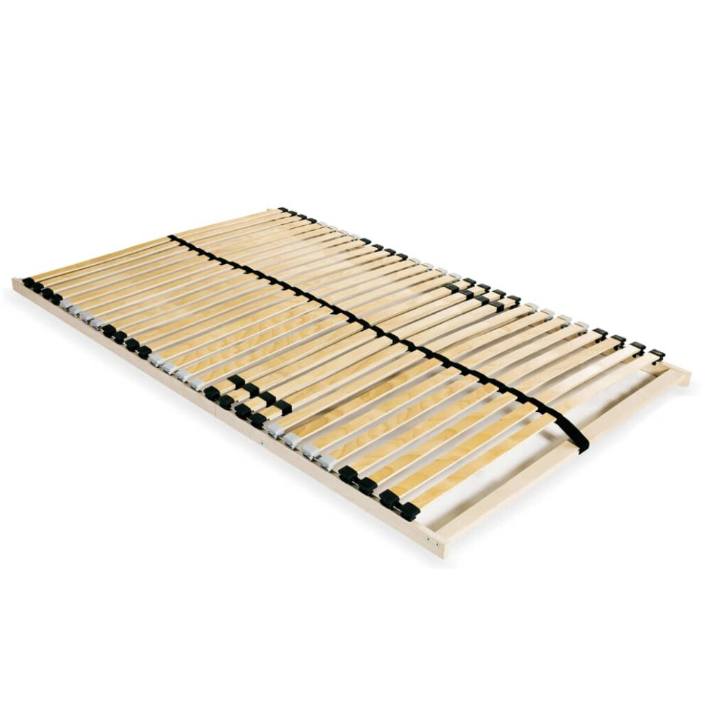 Vidaxl Slatted Bed Base With 28 Slats 7 Zones 100X200cm Frame Home Bedroom