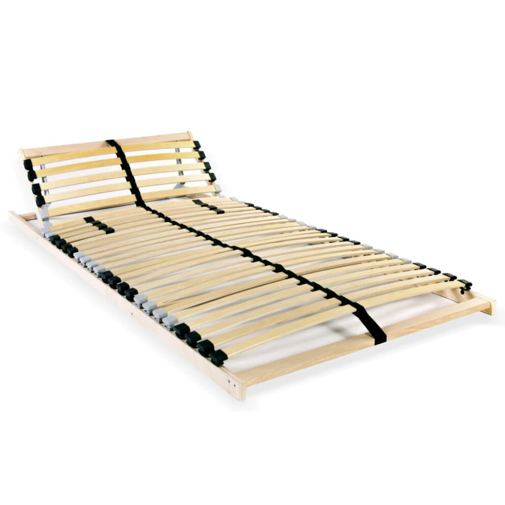 vidaXL Slatted Bed Base with 28 Slats 7 Zones 70x200cm Frame Home Bedroom