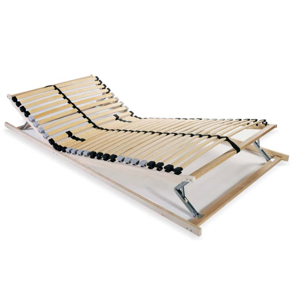 Vidaxl Slatted Bed Base With 28 Slats 7 Zones 70X200cm Furniture Accessory
