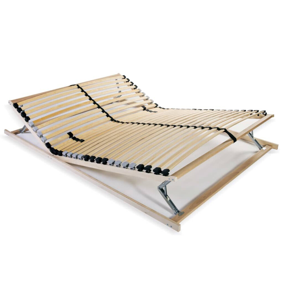 Vidaxl Slatted Bed Base With 28 Slats 7 Zones 140X200cm Frame Home Bedroom