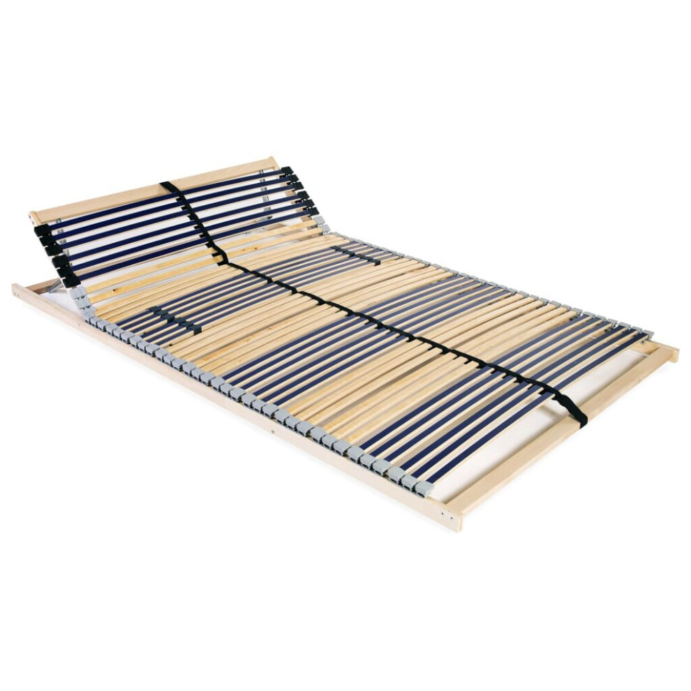 vidaXL Slatted Bed Base with 42 Slats 7 Zones 100x200cm Frame Home Bedroom