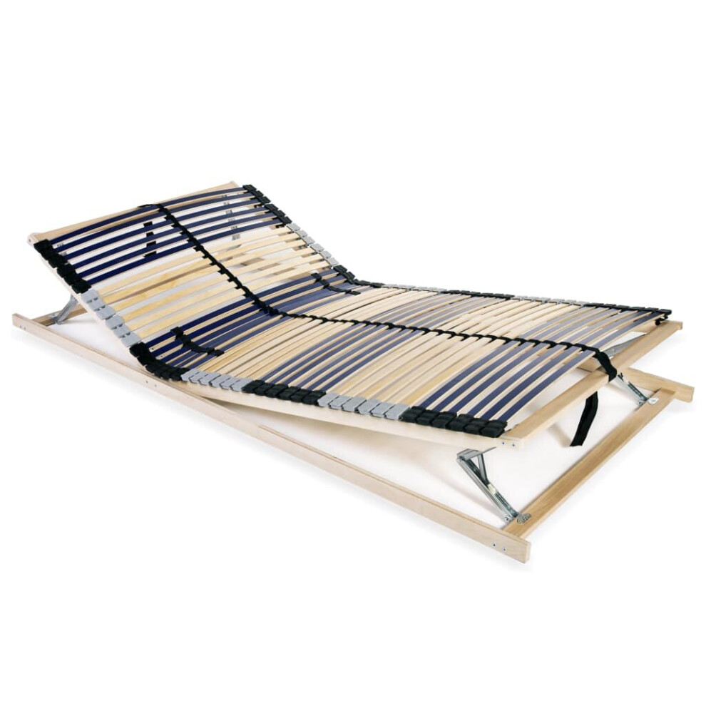 Vidaxl Slatted Bed Base With 42 Slats 7 Zones 120X200cm Frame Home Bedroom