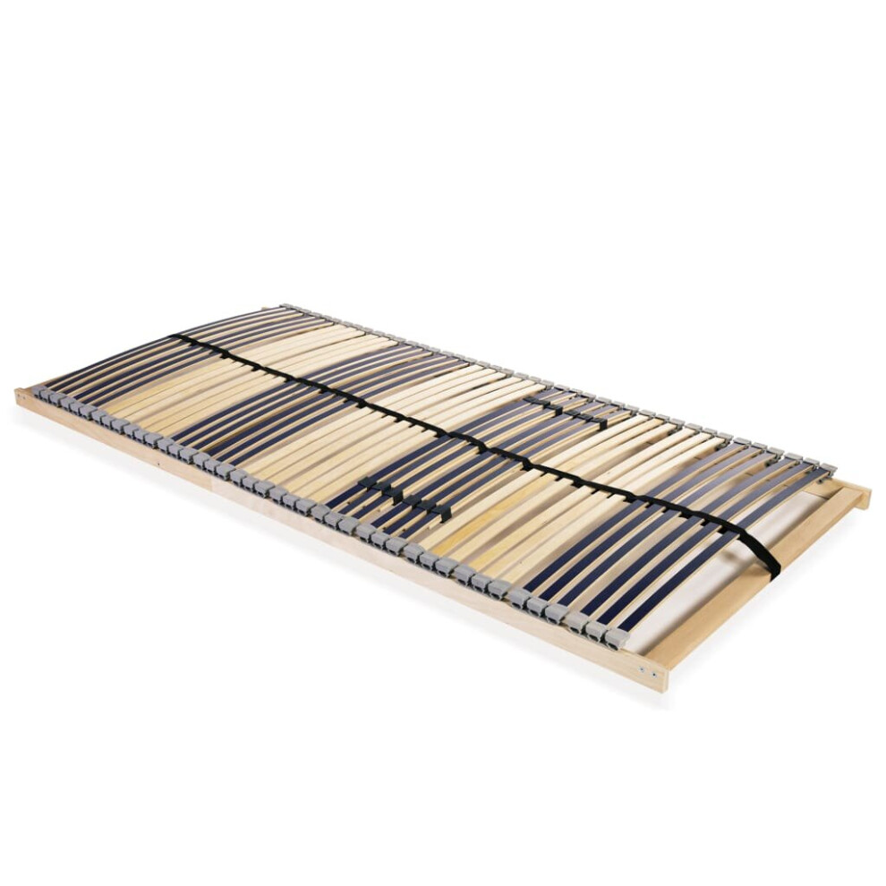 Vidaxl Slatted Bed Base With 42 Slats 7 Zones 100X200cm Bedroom Furniture