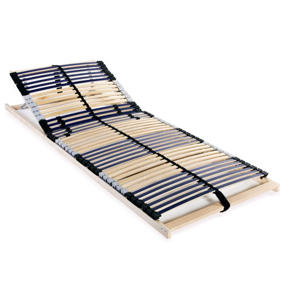 Vidaxl Slatted Bed Base With 42 Slats 7 Zones 80X200cm Frame Home Bedroom