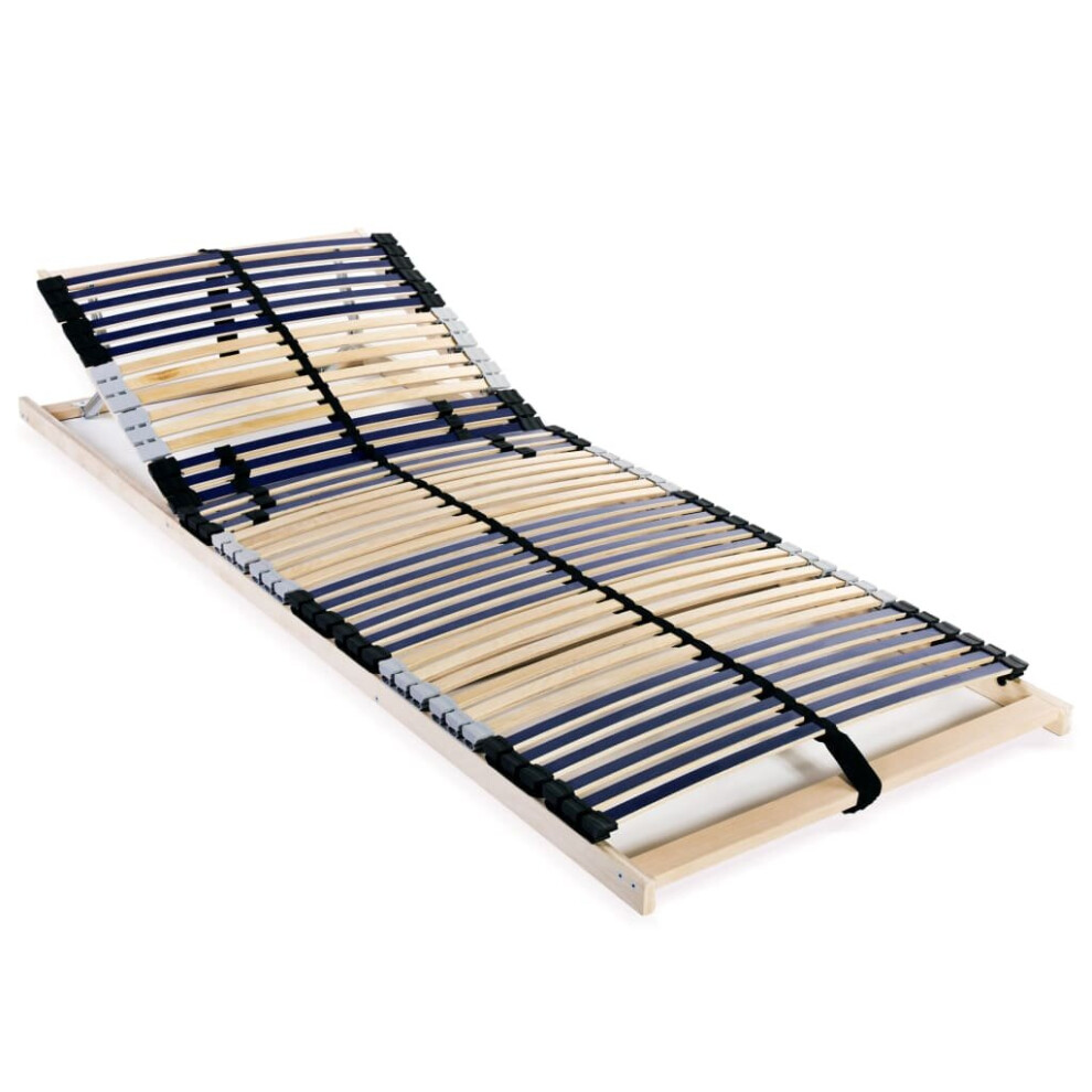 vidaXL Slatted Bed Base with 42 Slats 7 Zones 80x200cm Frame Home Bedroom