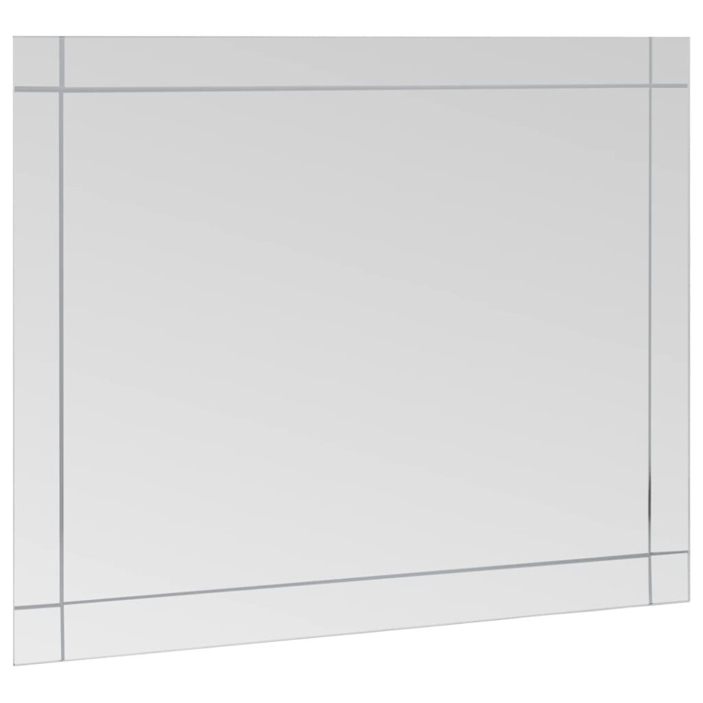 vidaXL Wall Mirror Glass Decorative Cosmetic Make up Mirror Home Decoration