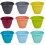 URBN Living (35, Black) Round Plastic Flower Pot Garden Pots Planter Herb 1