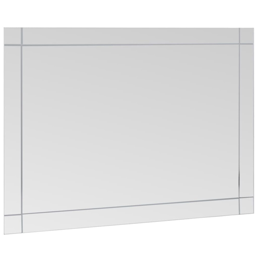 vidaXL Wall Mirror Glass Decorative Cosmetic Make up Mirror Home Decoration