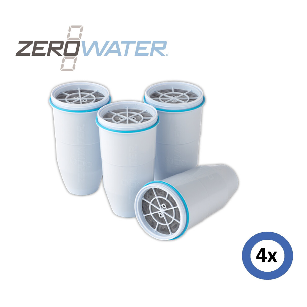 ZeroWater Replacement Water Filter Cartridges - 4 x Filter