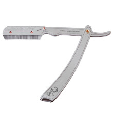 Rukojeť z prémiové oceli Dark Stag Barber Straight Razor Shavette