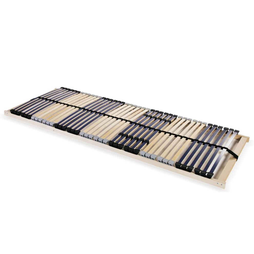 Vidaxl Slatted Bed Base With 42 Slats 7 Zones 90X200cm Frame Home Bedroom