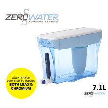 Distributore di acqua filtrante ZeroWater Ready-Pour da 30 tazze a 5 stadi, certificato NSF per ridurre piombo, altri metalli pesanti e PFOA/PFOS