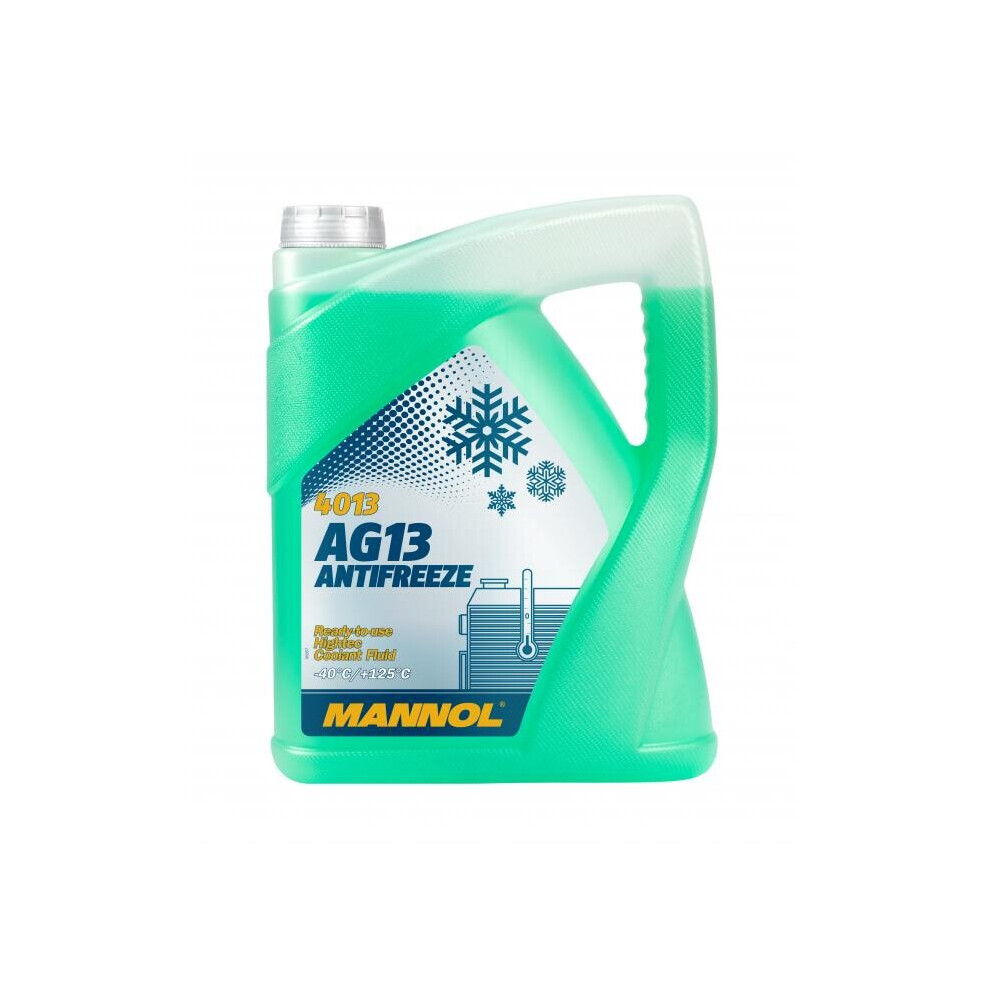 AG13 -40 Ready For Use GREEN Antifreeze Coolant 5L German Hi Spec