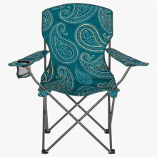 Stirling Lightweight Camping Fishing Chair & Bag | Teal Paisley