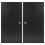 URBN Living (Black) 2x Wooden Cabinet Doors Replacement Cupboard Unit 2