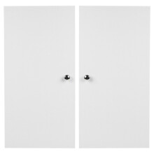 (White) 2x Wooden Cabinet Doors Replacement Cupboard Unit